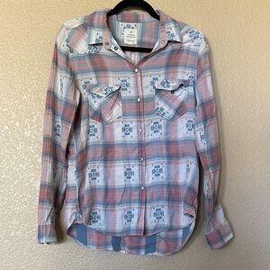 American Eagle Outfitters Vintage Boyfriend Plaid Shirt